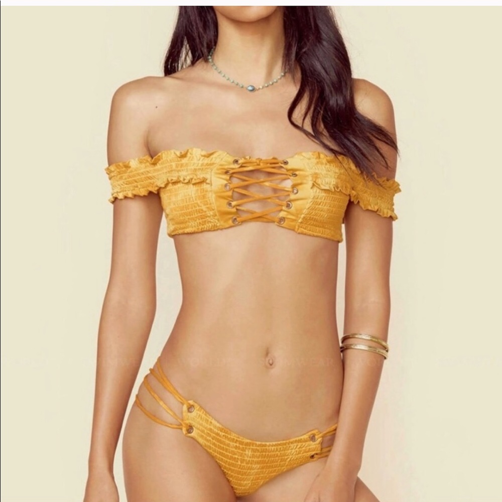 Blue Life Scrunched Bikini Set